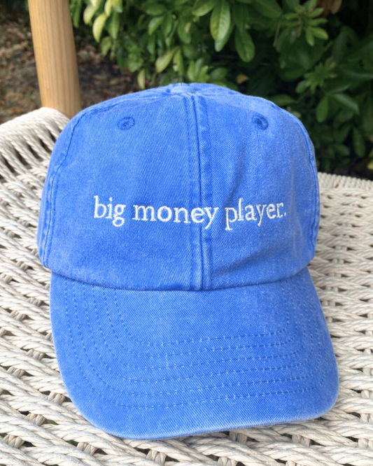 Big Money Player | Low Profile Vintage Cap - Cornflower Blue cap CAPS