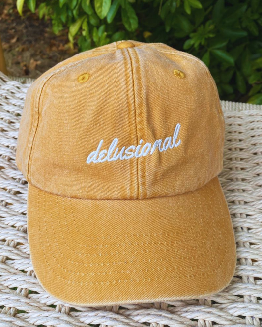 Delusional | Low Profile Cap - Vintage Mustard cap CAPS