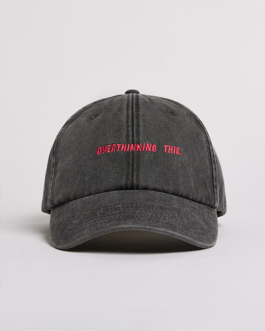 Overthinking This | Low Profile Vintage Cap - Vintage Black