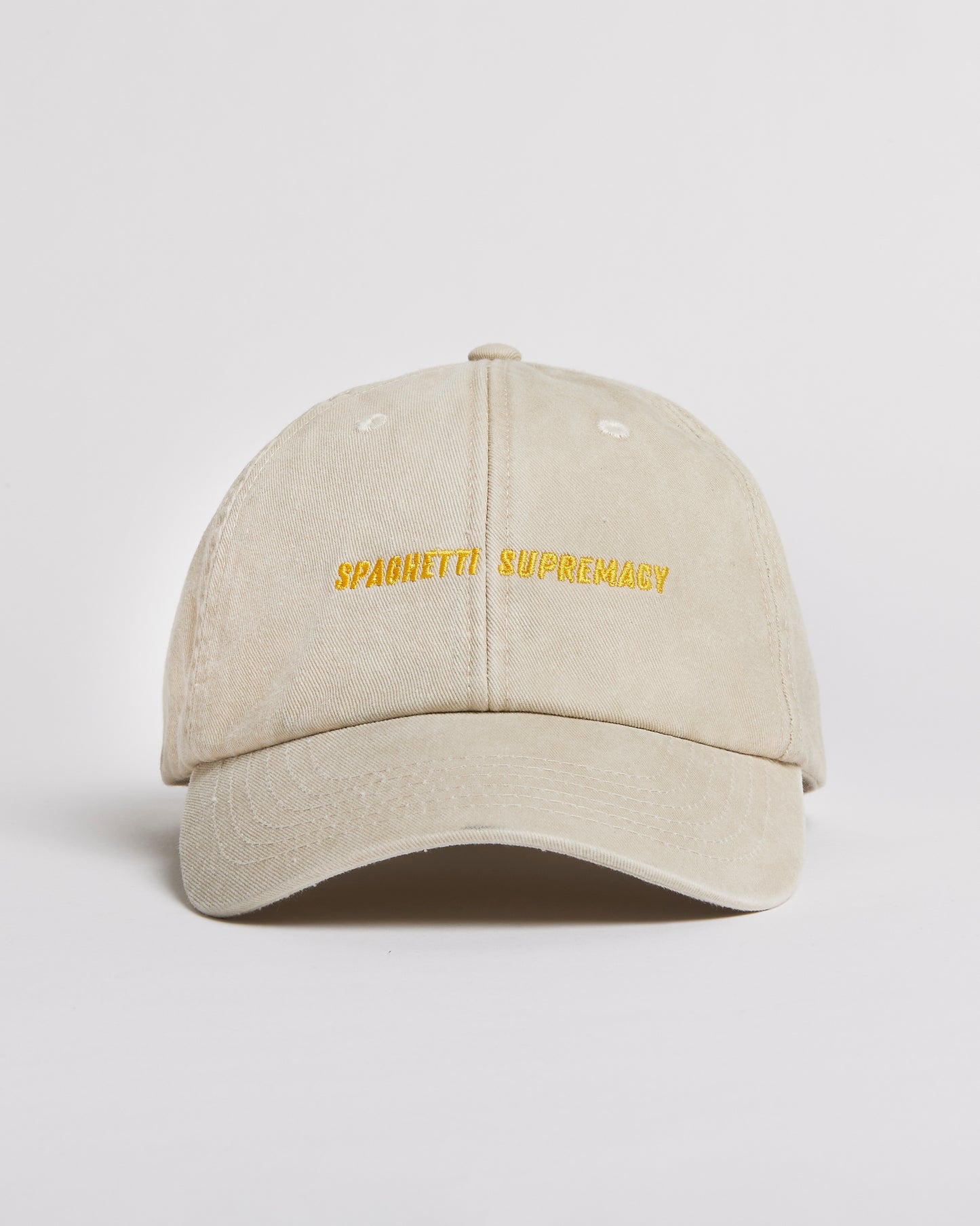 Spaghetti Supremacy | Low Profile Vintage Cap - Vintage Sand