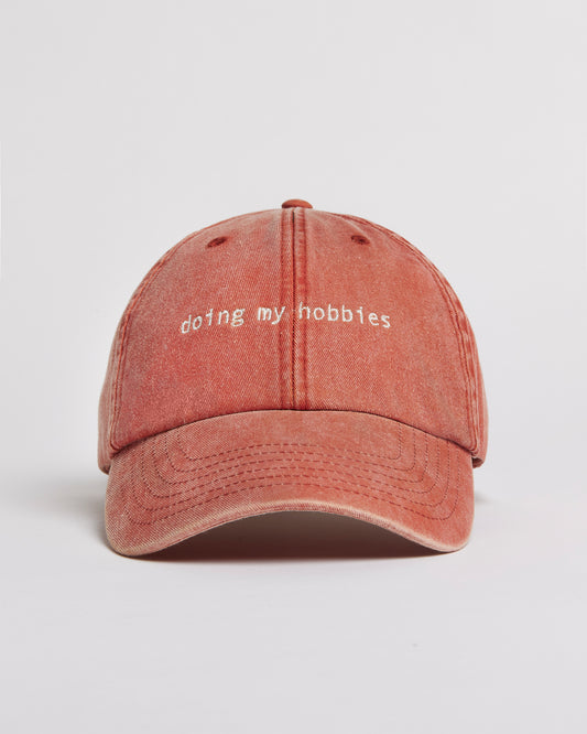 Doing My Hobbies | Low Profile Vintage Cap - Vintage Orange