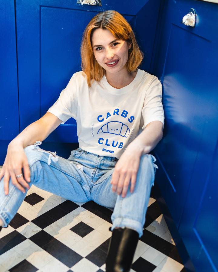 Carbs Club T-Shirt in White