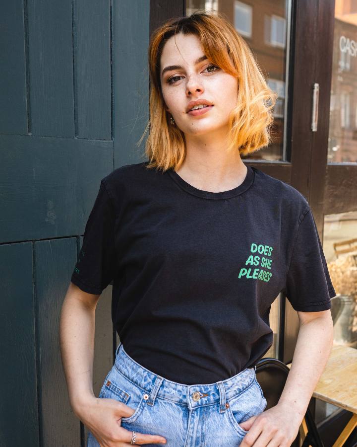 Does As She Pleases T-Shirt in Black Rock Home page CuteOrDare