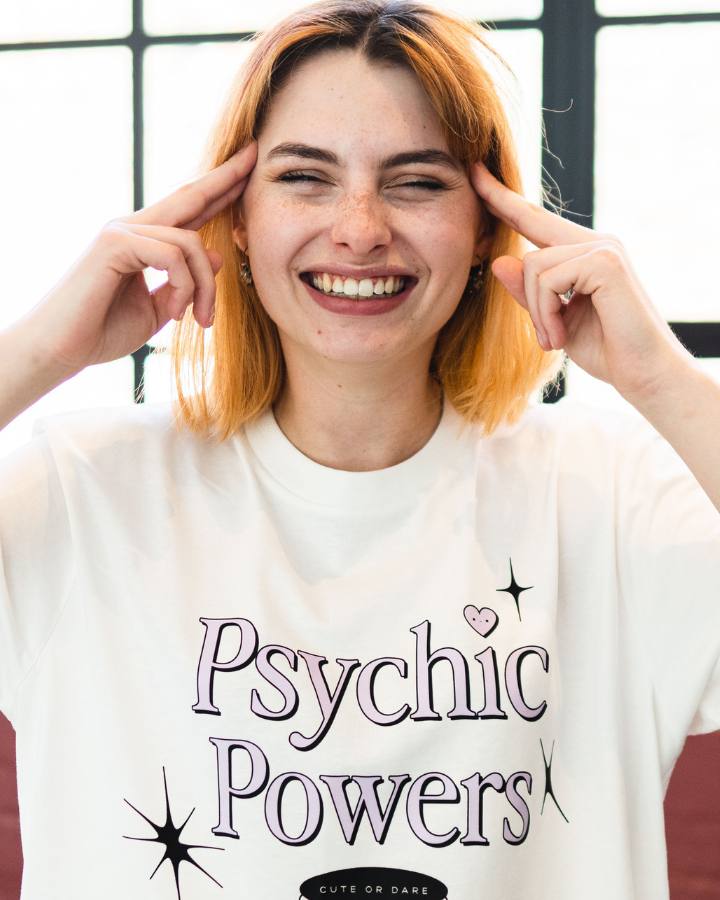 Psychic Powers T-Shirt in Off White Home page CuteOrDare