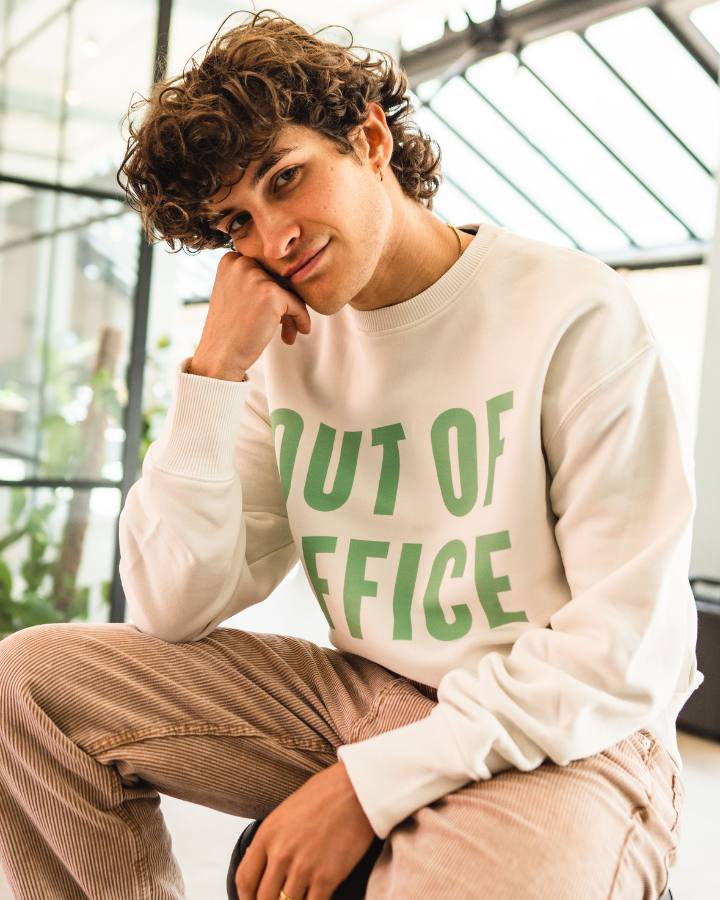 Out of Office Sweatshirt in Off White