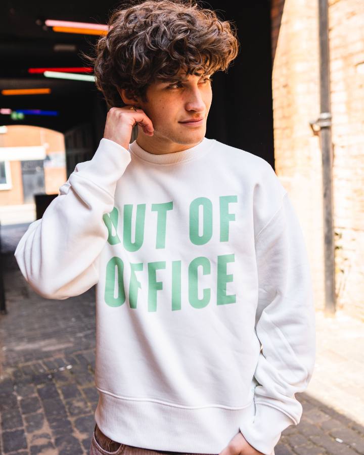 Out of Office Sweatshirt in Off White